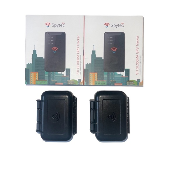 SPYTEC STI GL300MA GPS Tracker & Weatherproof Magnetic Case Excellent. NWT - Picture 1 of 10
